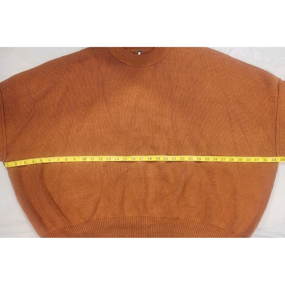 FREE PEOPLE Easy Street Tunic Sweater  Tan Brown Sz Med - Picture 6 of 10